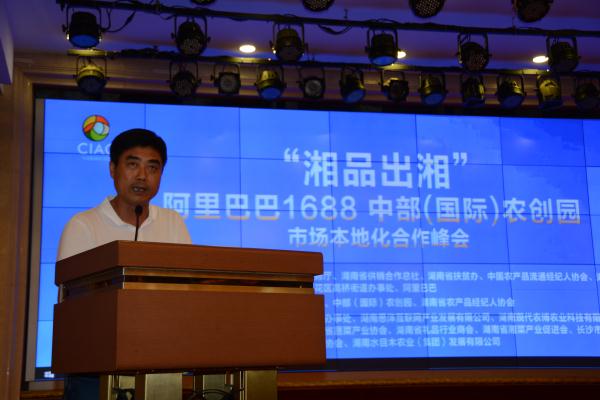 2、长沙市政协委员,中部(国际)农创园、湖南水目木农业发展有限公司董事长杨德品作主题发言.JPG
