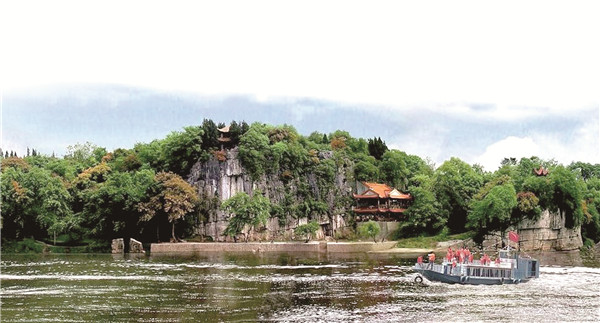 拓本(局部) ◆莫曉 浯溪碑林位於永州祁陽縣浯溪公園內,在連綿數